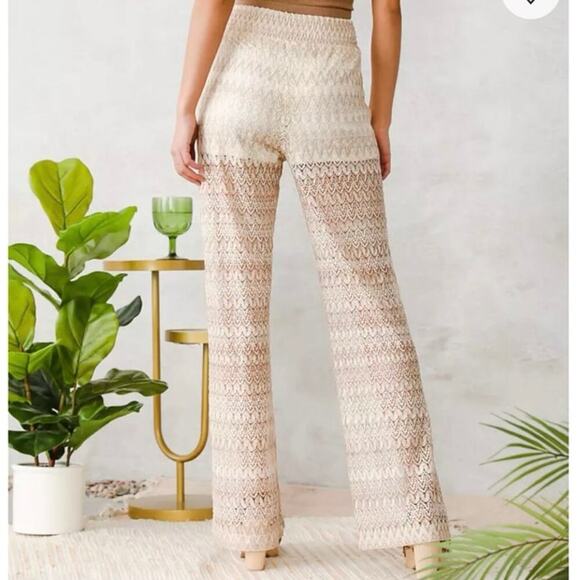 Willow and root chevron lace pants sz s - Picture 2 of 5